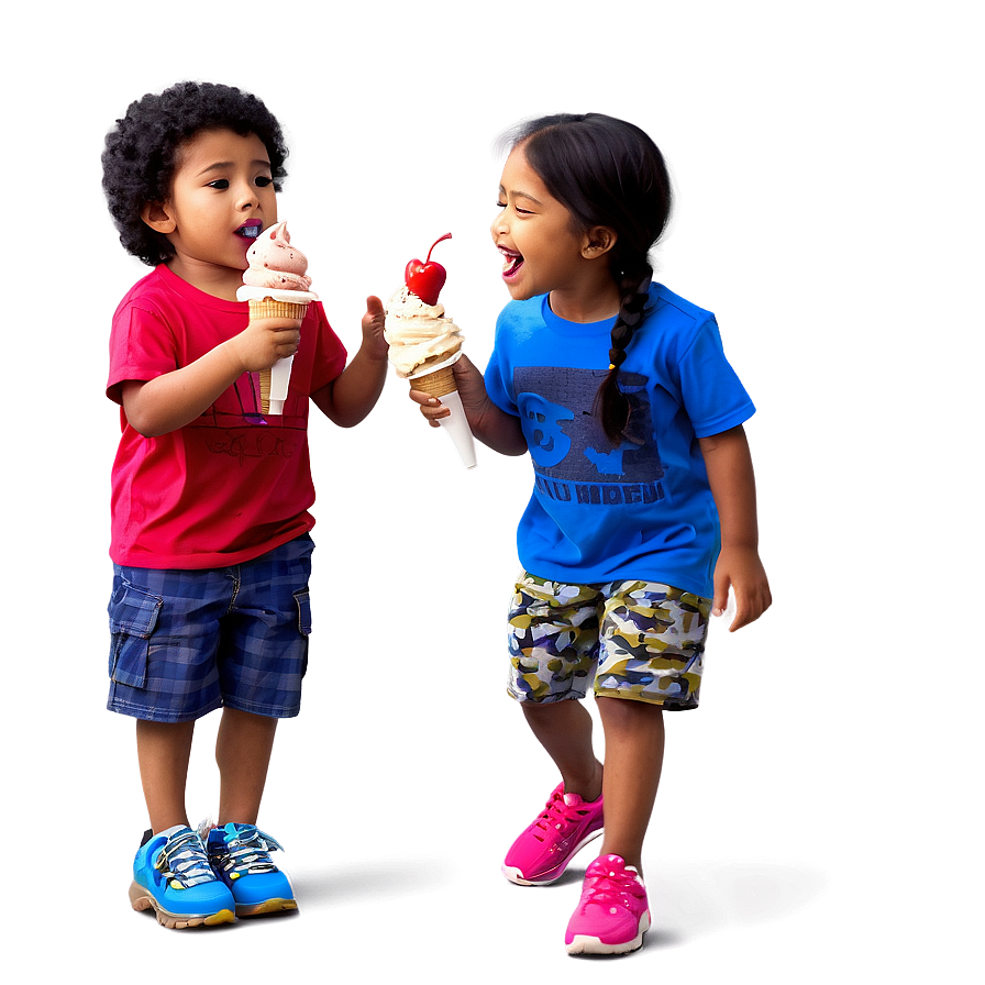 Kids Eating Ice Cream Png 92