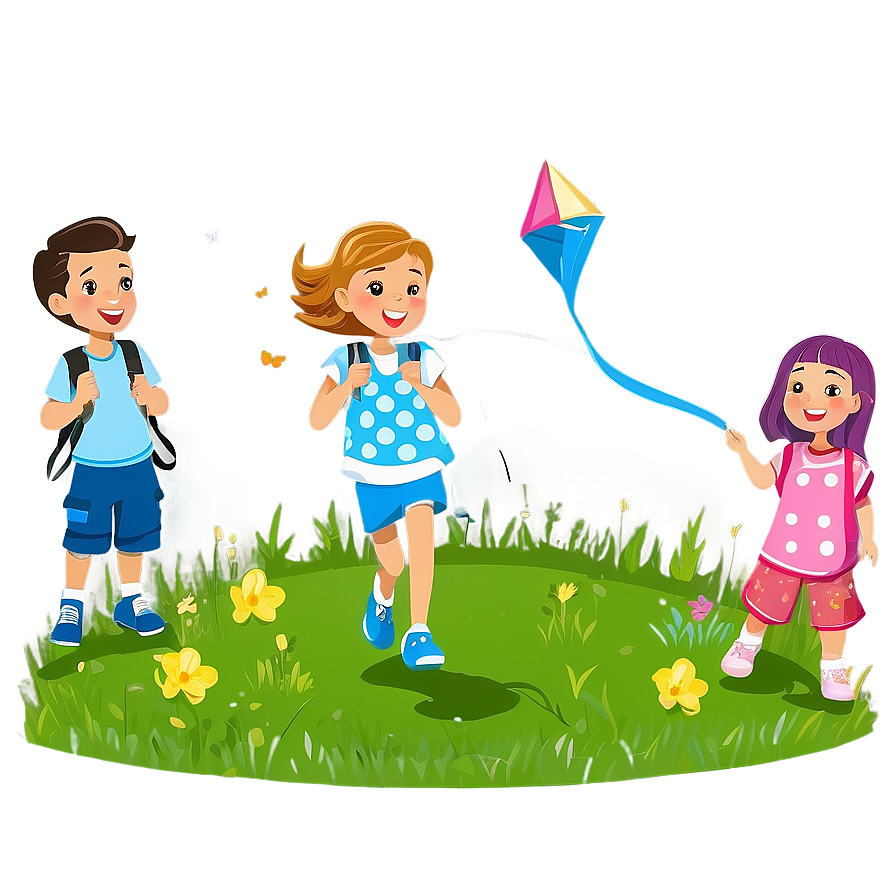 Kids Flying Kites Png Ebf92