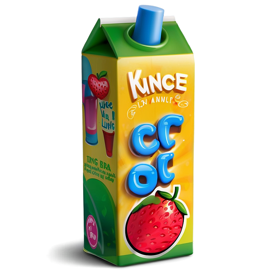 Kids Juice Box Design Png 99