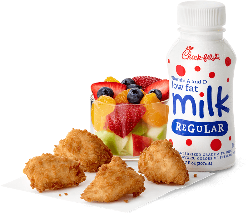 Kids Meal Chicken Fruit Milk