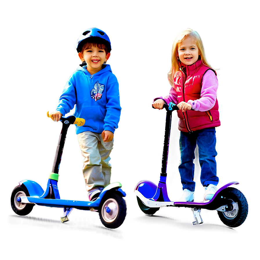 Kids On Scooters Png 05242024