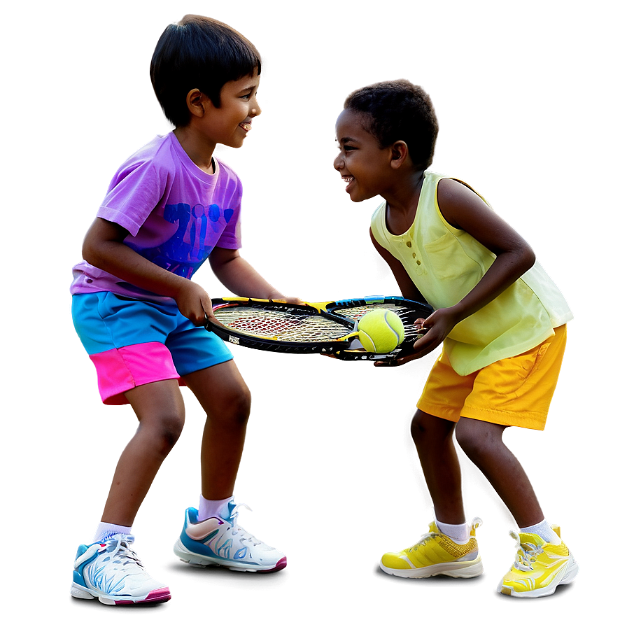 Kids Playing Tennis Png Syq