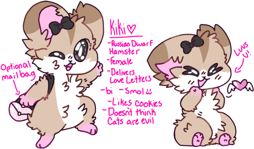 Kiki Hamster Character Art