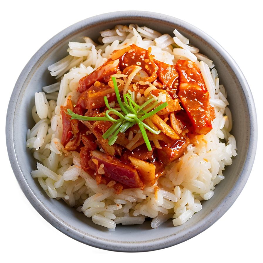 Kimchi With Rice Meal Png 06252024