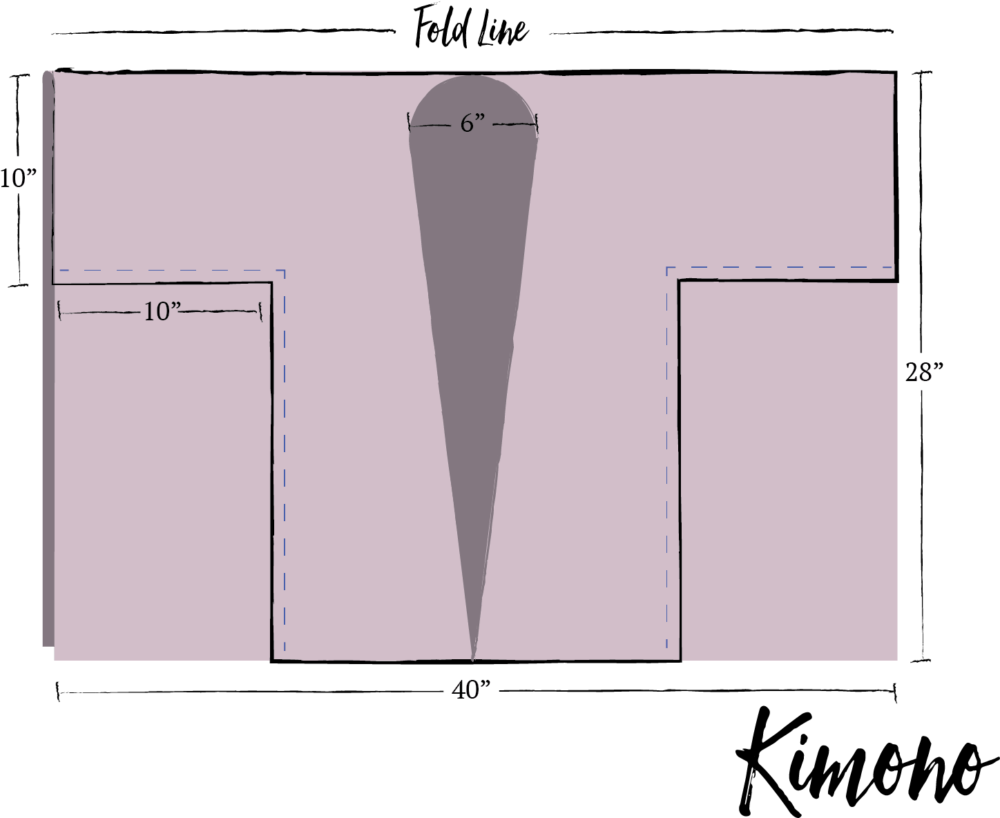 Kimono Sleeve Pattern Diagram