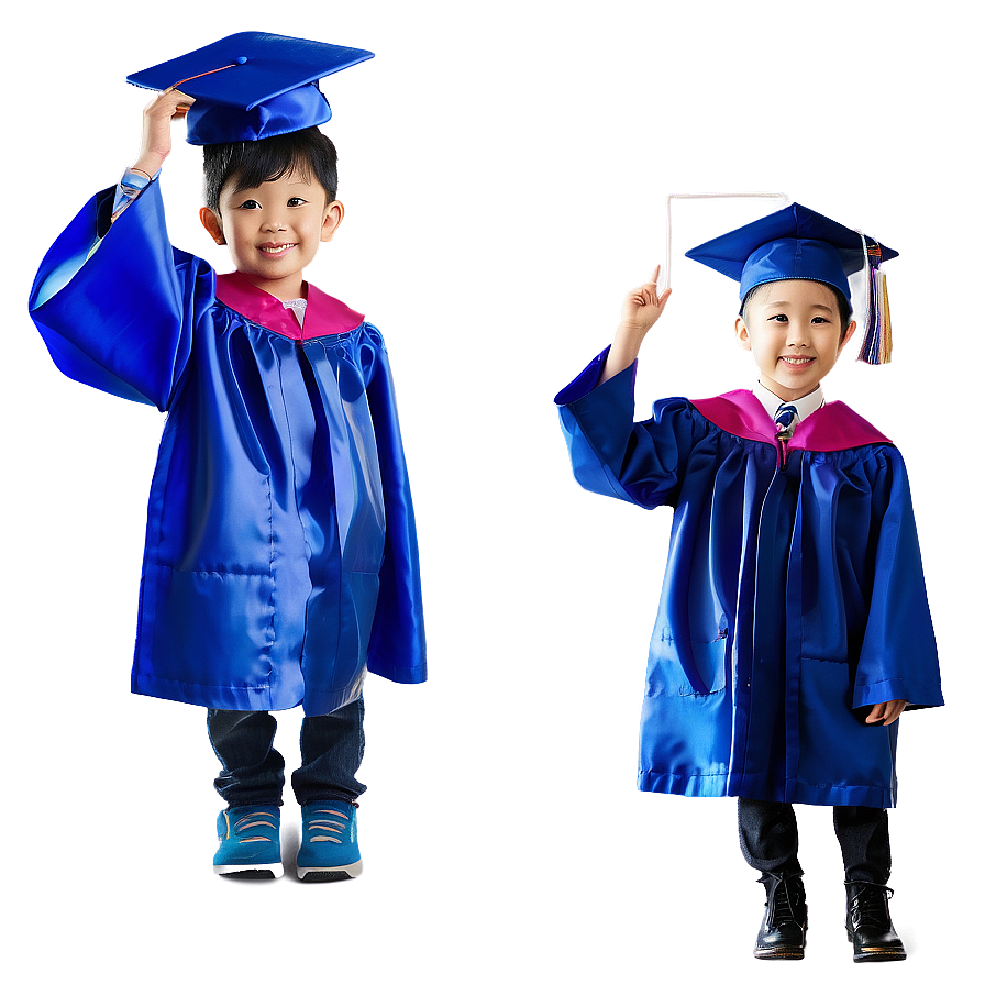 Kindergarten Graduation Caps In Air Png 95