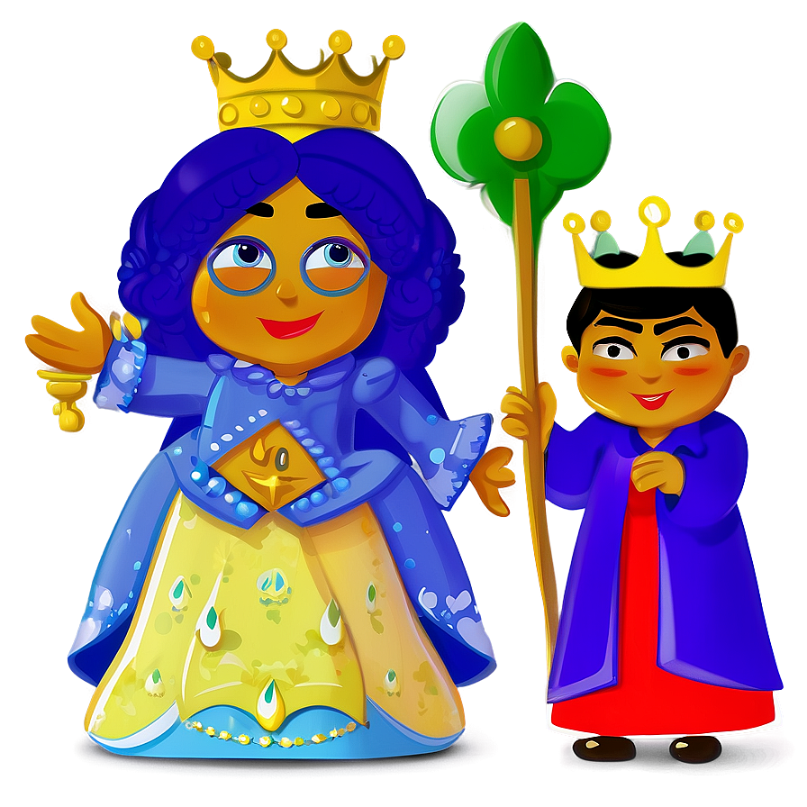 King And Queen Cartoon Character Png Lnx