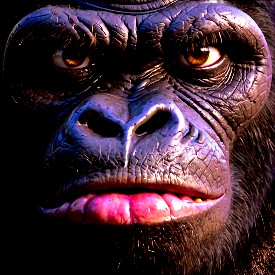King Kong Face Closeup Png Lwi25