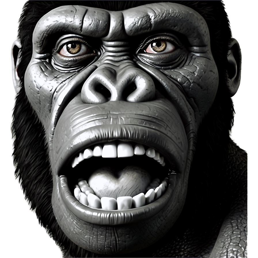 King Kong Face Closeup Png Rfy