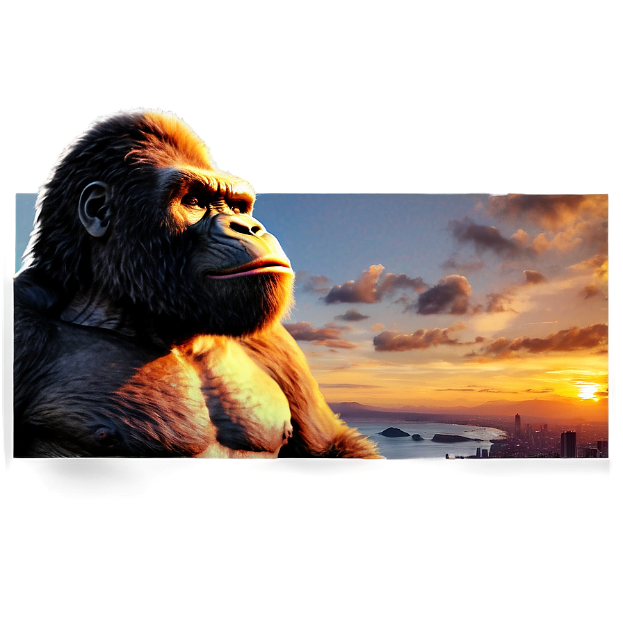 King Kong Sunset Background Png 05232024