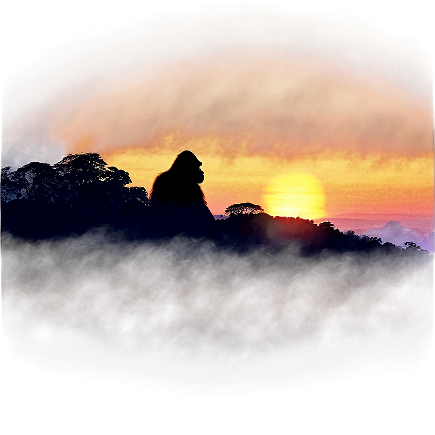 King Kong Sunset Background Png Plk7