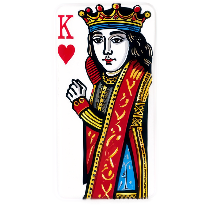 King Of Hearts Playing Card Png Nhj86