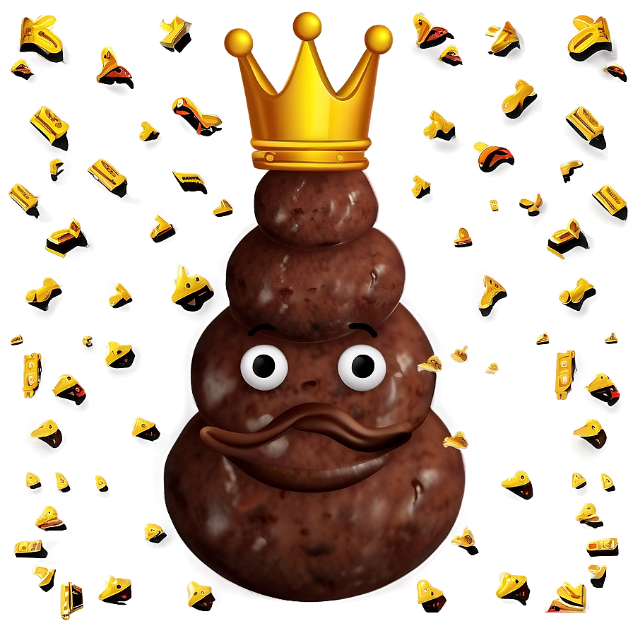 King Poop Emoji Png 85