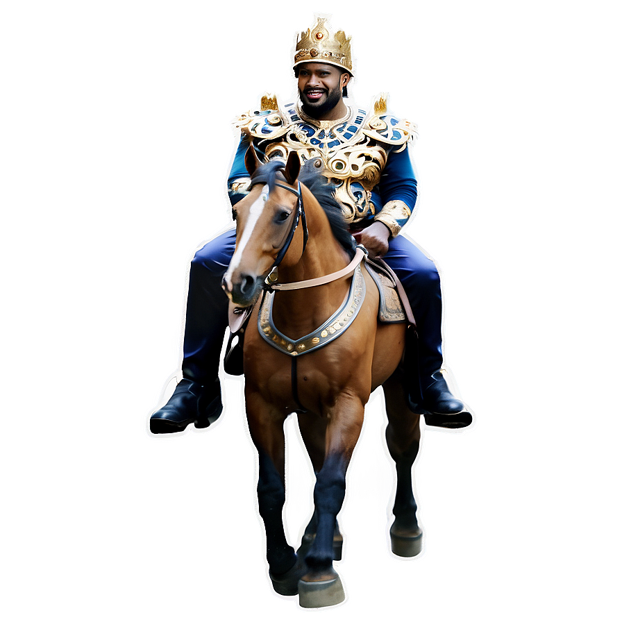 King Riding Horse Png 05232024