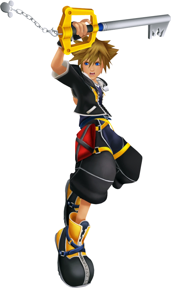 Kingdom Hearts Sora Keyblade Pose