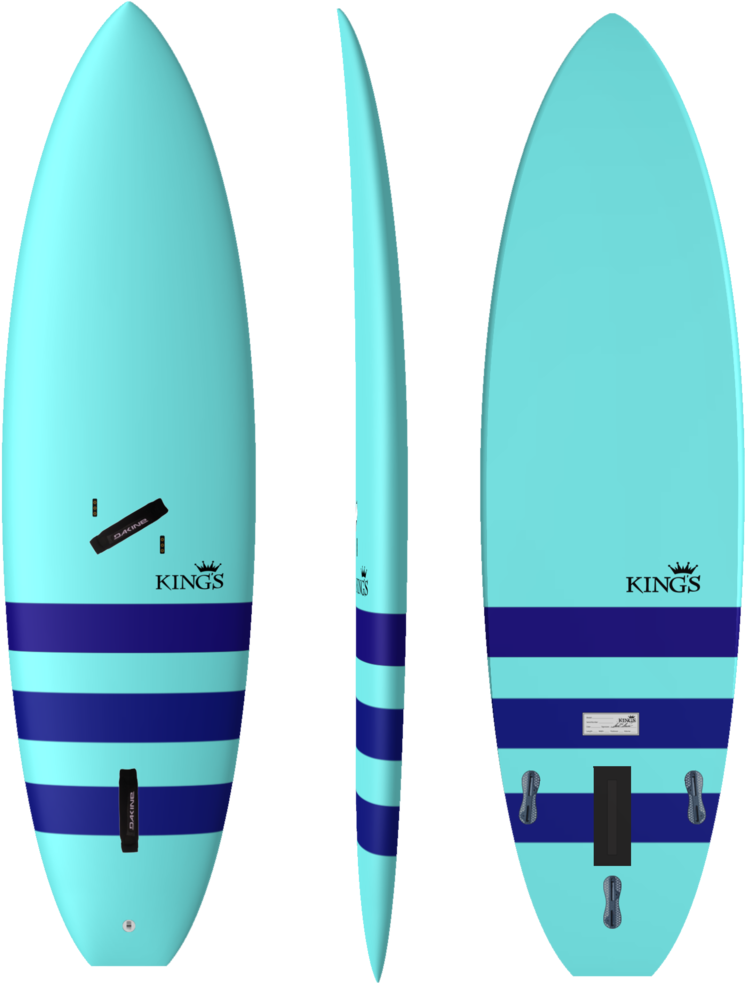 Kings Surfboard Three Views