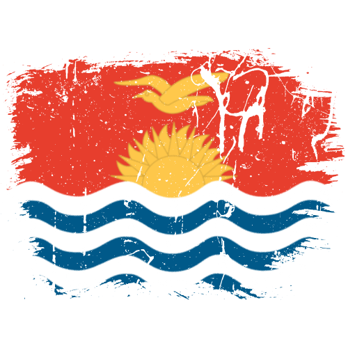 Kiribati Flag Distressed Texture