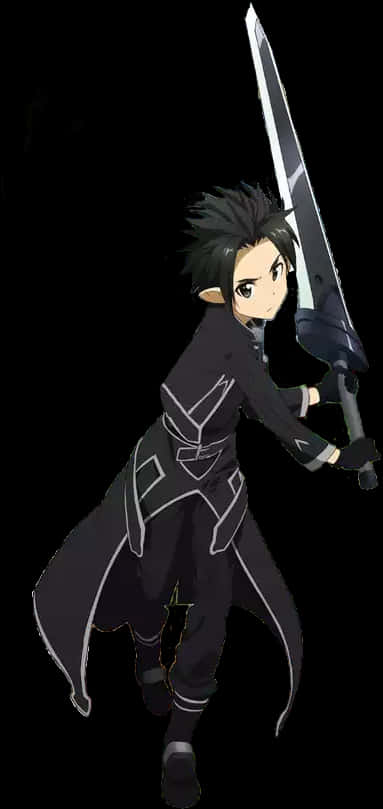 Kirito Black Swordsman Action Pose