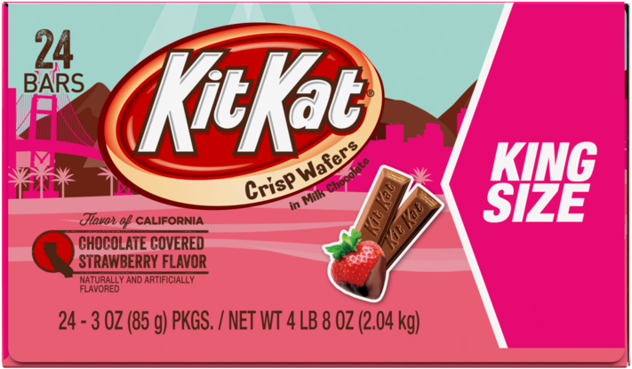 Kit Kat Chocolate Covered Strawberry Flavor King Size Packaging