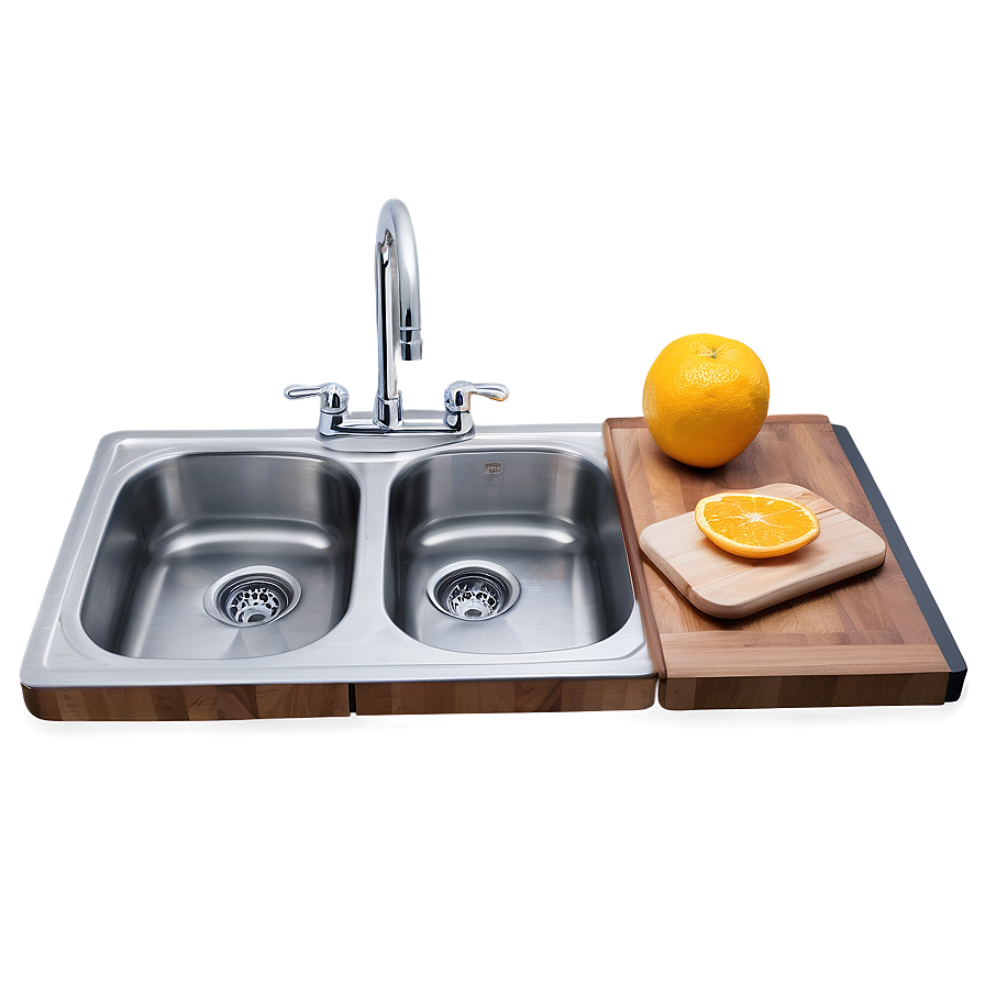 Kitchen Sink With Cutting Board Png 06122024