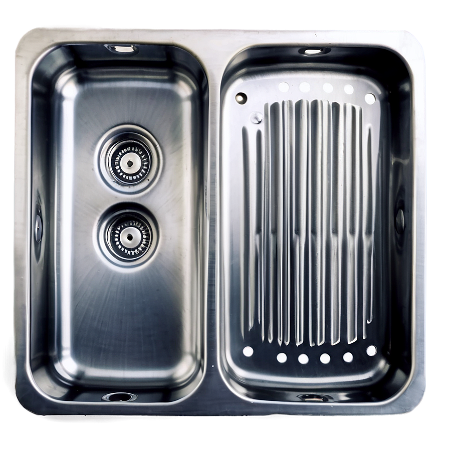 Kitchen Sink With Drainboard Png 96