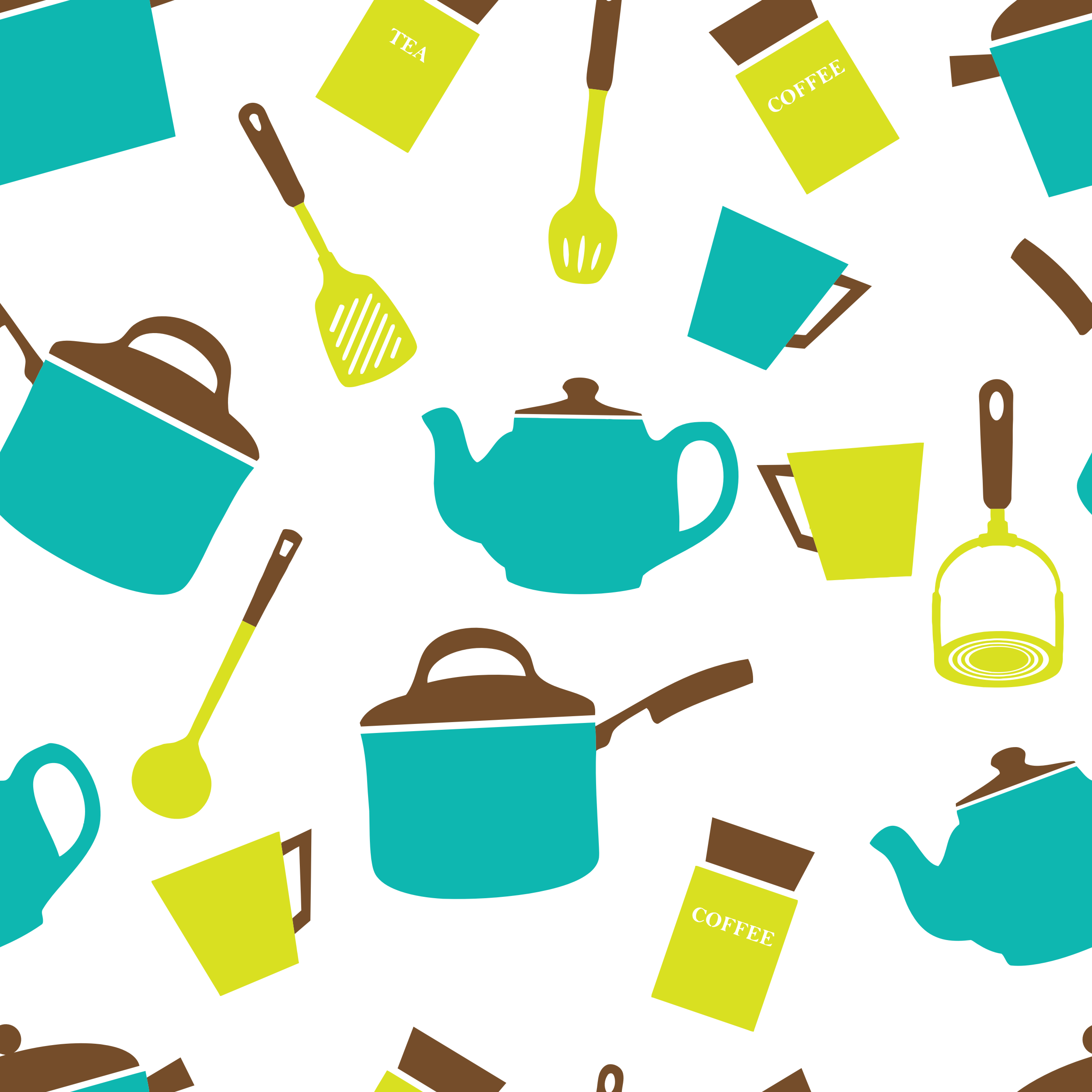 Kitchenware Pattern Background