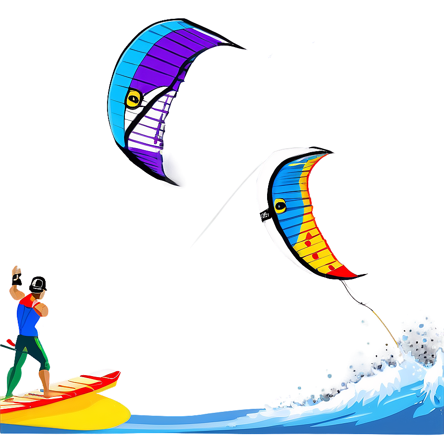 Kite Surfing On Wave Png Dpw