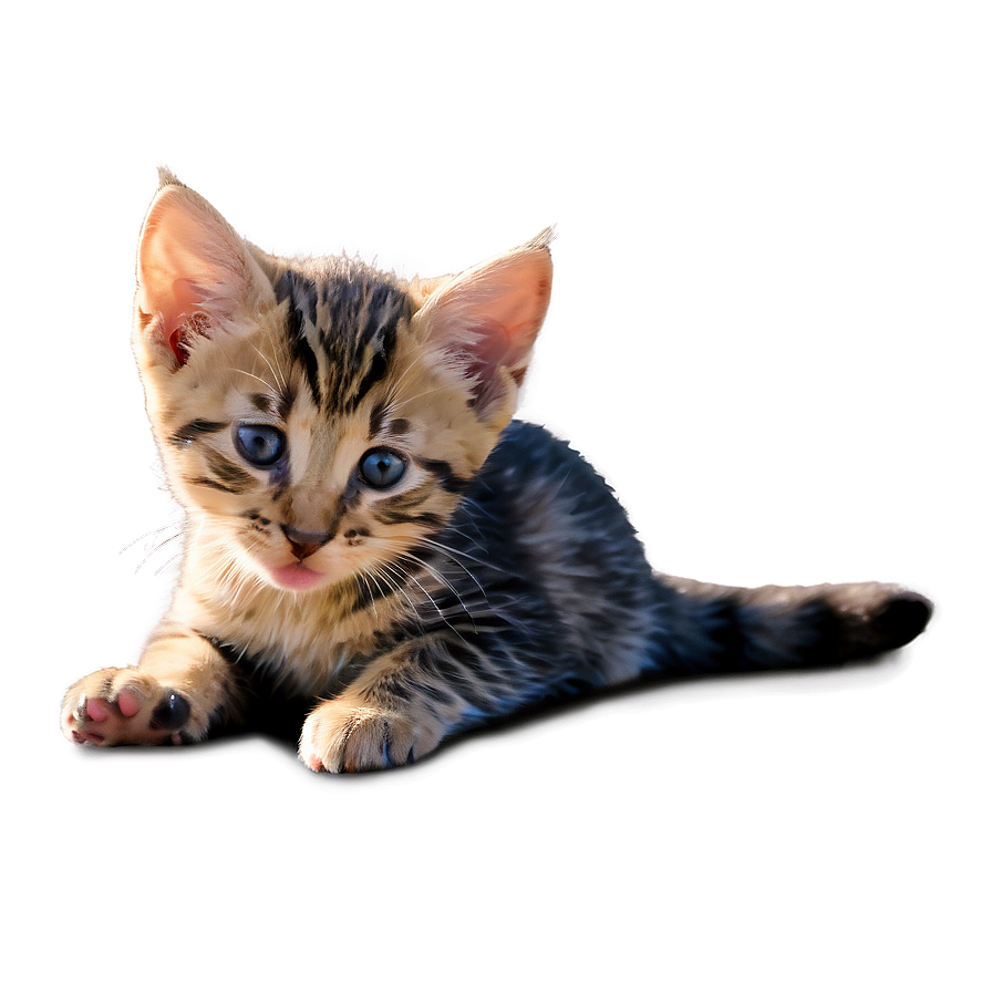 Kitten Licking Paw Png 05232024