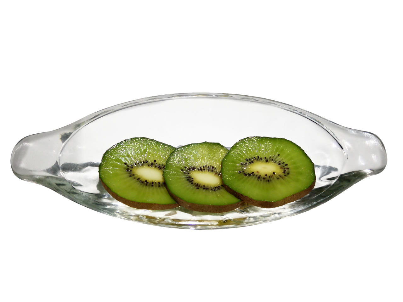 Kiwi Slicesin Glass Bowl