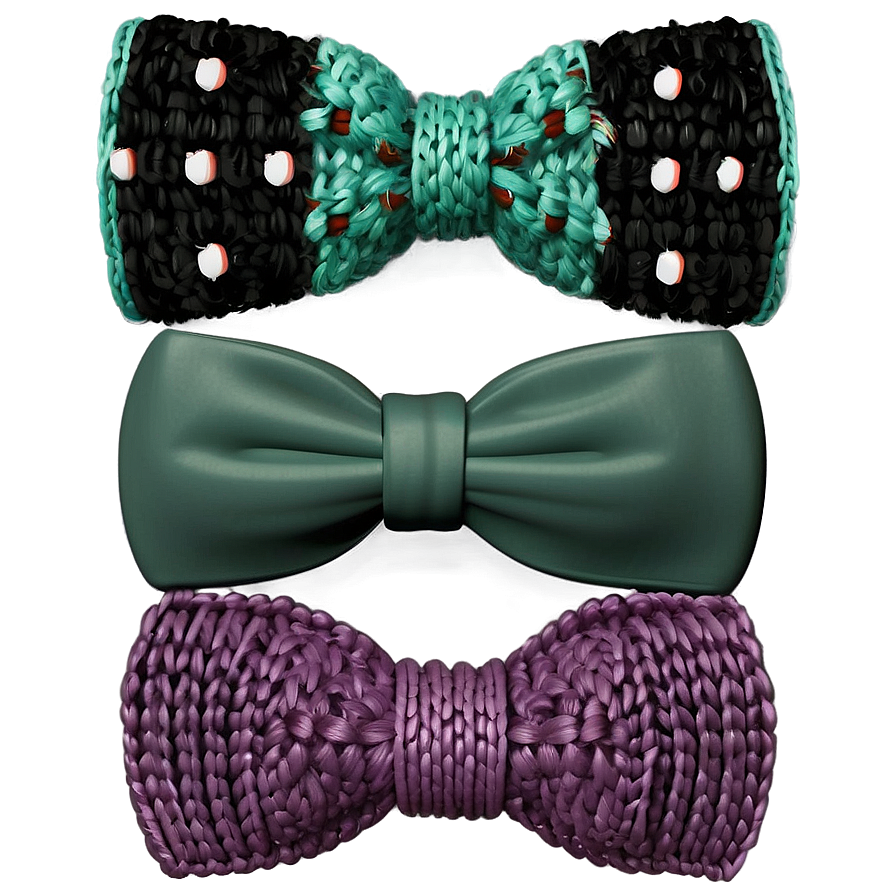 Knit Bow Tie Coziness Png Tww