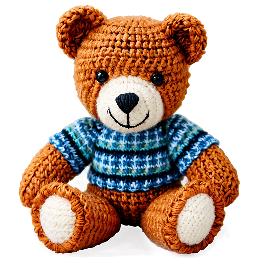 Knitted Teddy Bear Png Ffk50