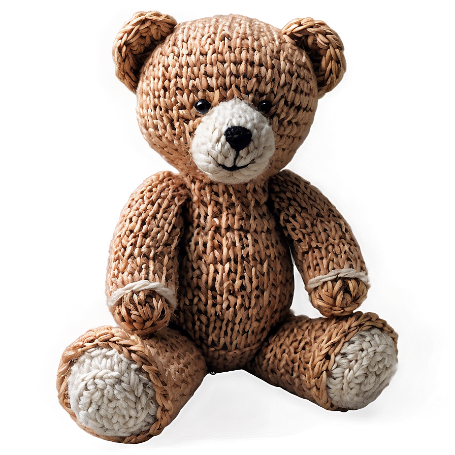 Knitted Teddy Bear Png Whv28