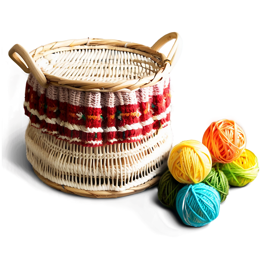 Knitting Basket Png Asw