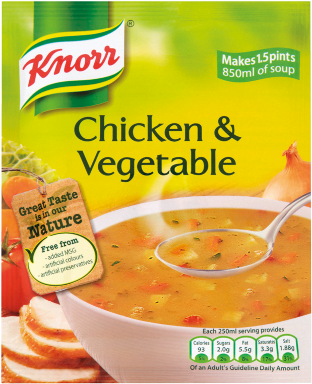 Knorr Chicken Vegetable Soup Package