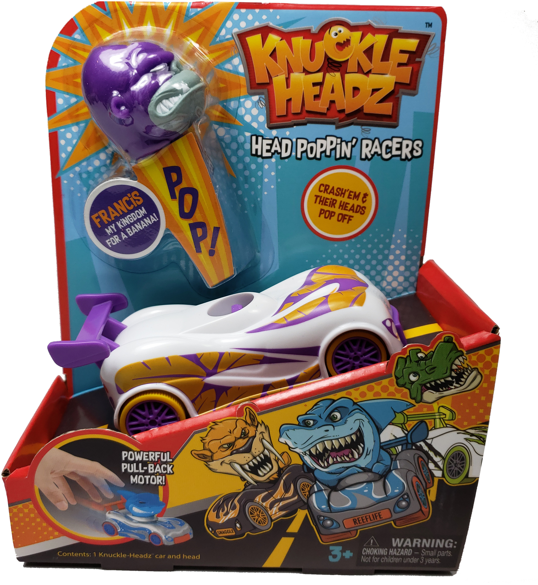 Knuckle Headz Racers Toy Packaging