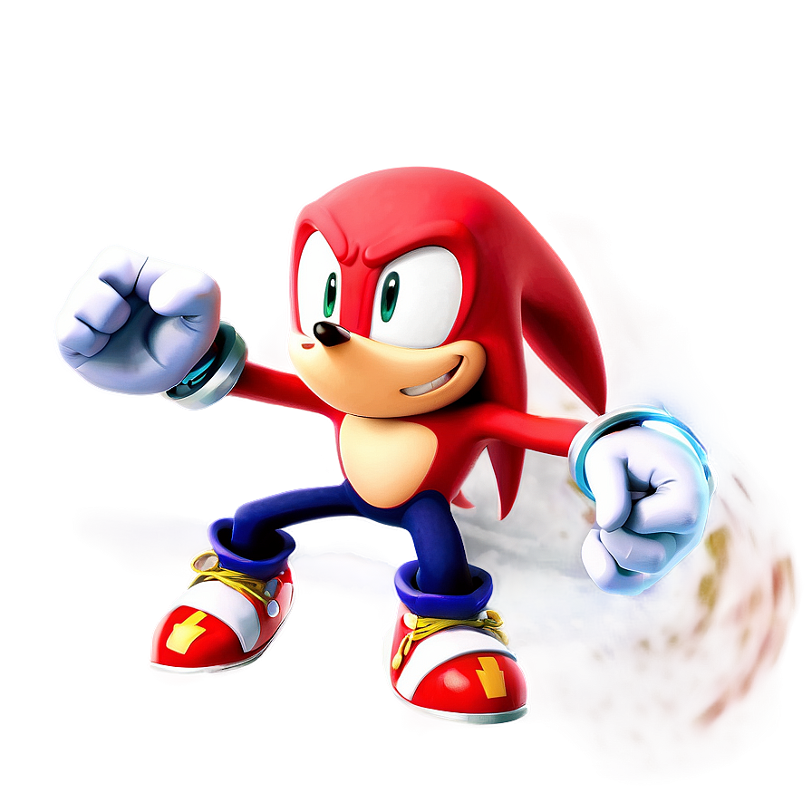 Knuckles' Adventure Pose Png Xjv64