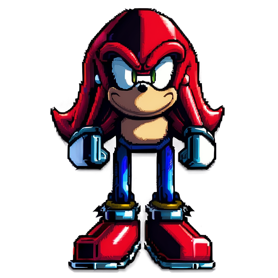 Knuckles In Pixel Art Png Ioh15