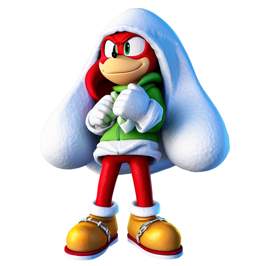 Knuckles In Winter Outfit Png 82