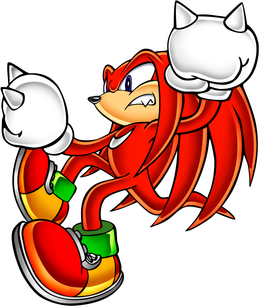 Knuckles The Echidna Action Pose