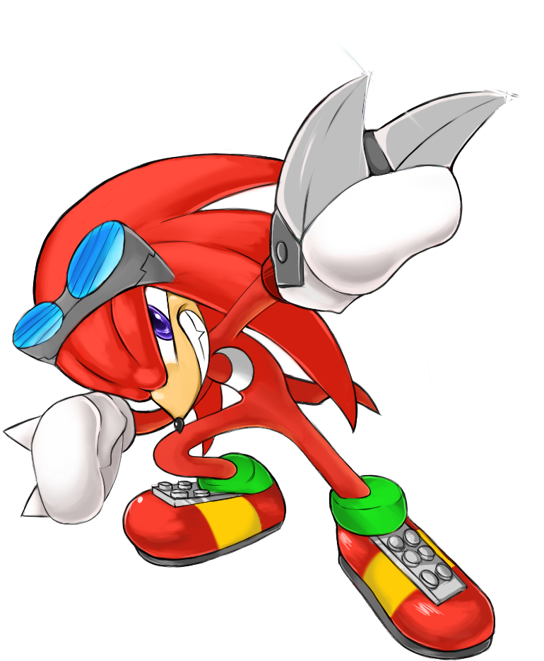 Knuckles The Echidna Action Pose