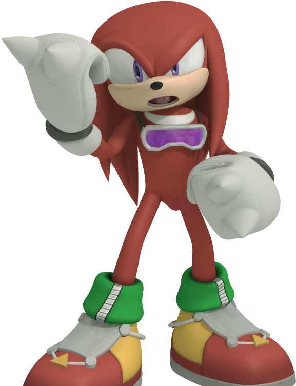 Knuckles The Echidna Assertive Pose