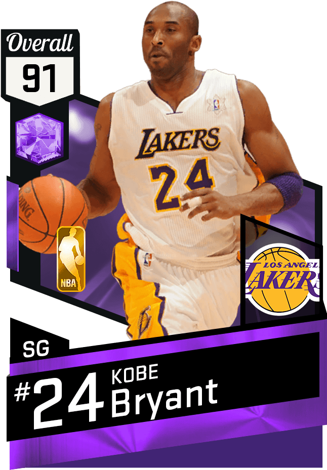 Kobe Bryant Lakers24 Card Design