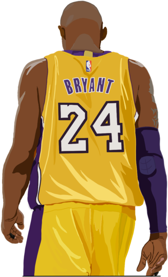 Kobe Bryant24 Lakers Jersey Illustration