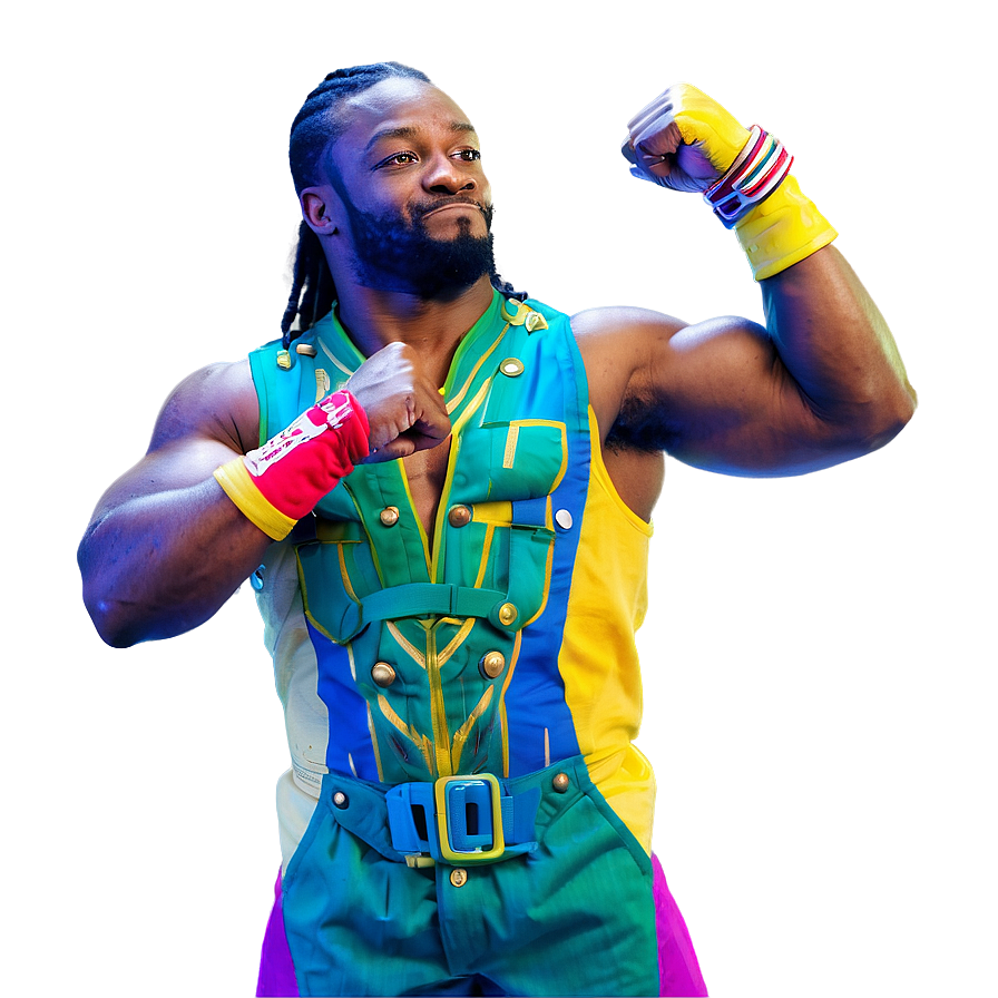 Kofi Kingston Action Pose Png Kqw47