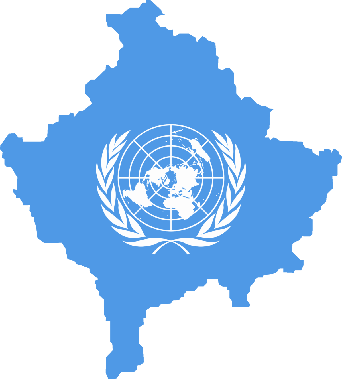 Kosovo U N Emblem Overlay