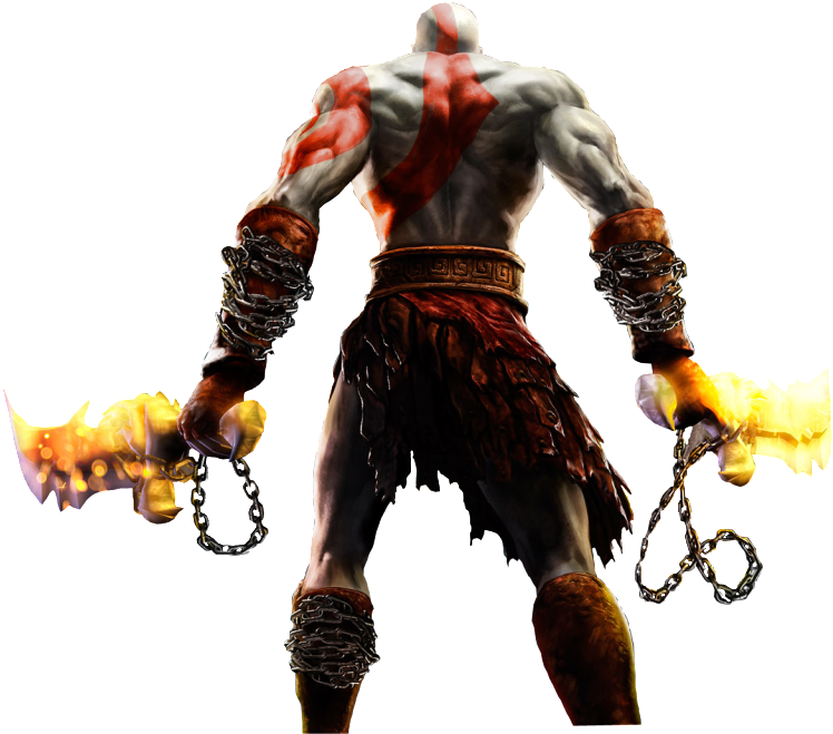 Kratos With Bladesof Chaos