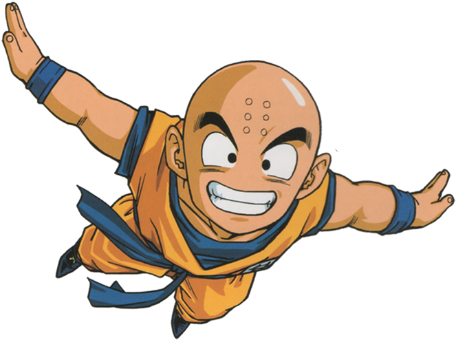 Krillin Flying Action Pose