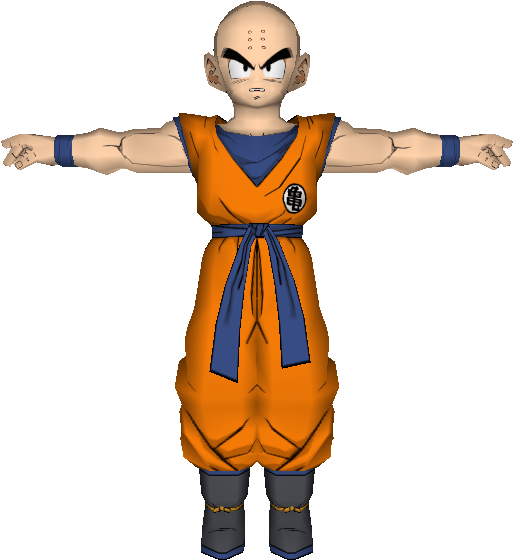 Krillin3 D Model D B Z