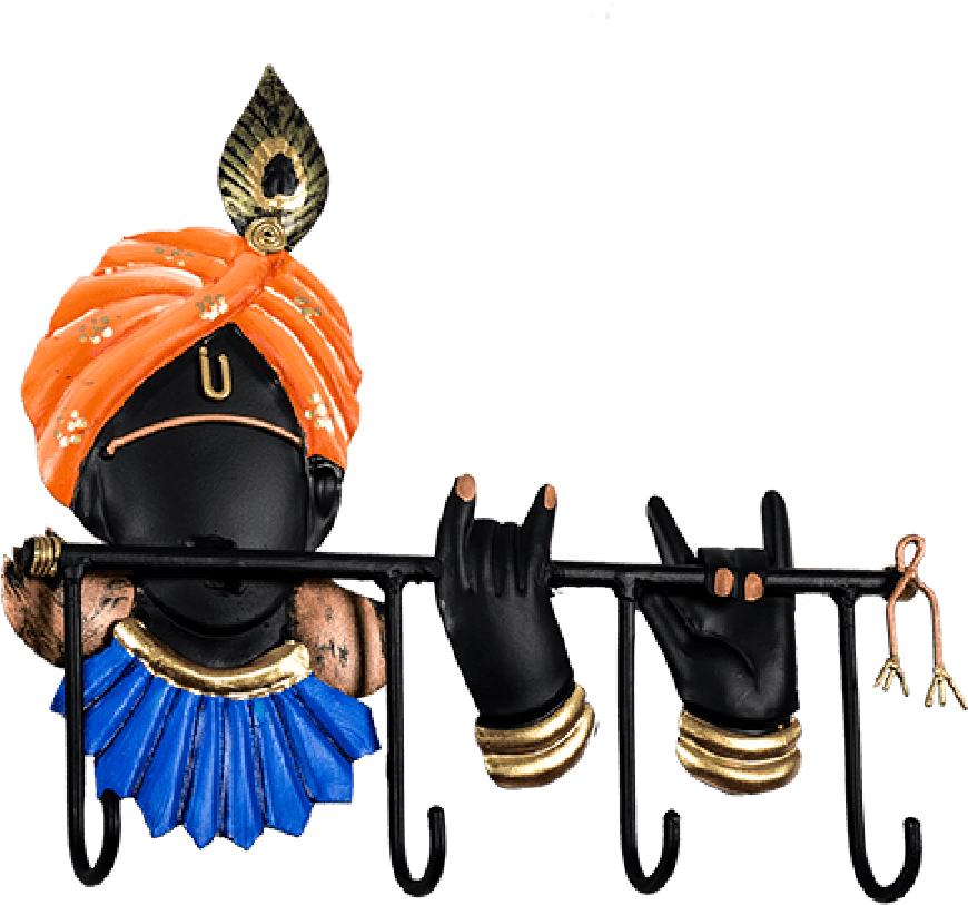 Krishna Wall Hook Artistic Representation