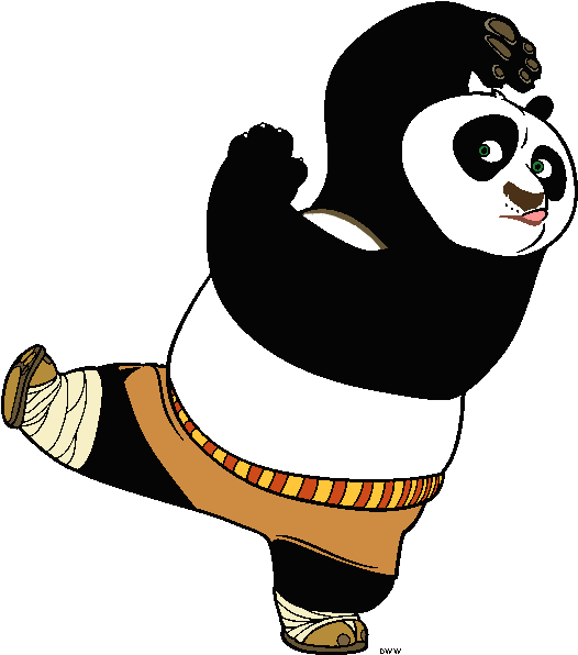 Kung Fu Panda Po Action Pose